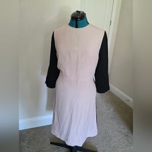 Marni Black and TanLong Sleeve Dress